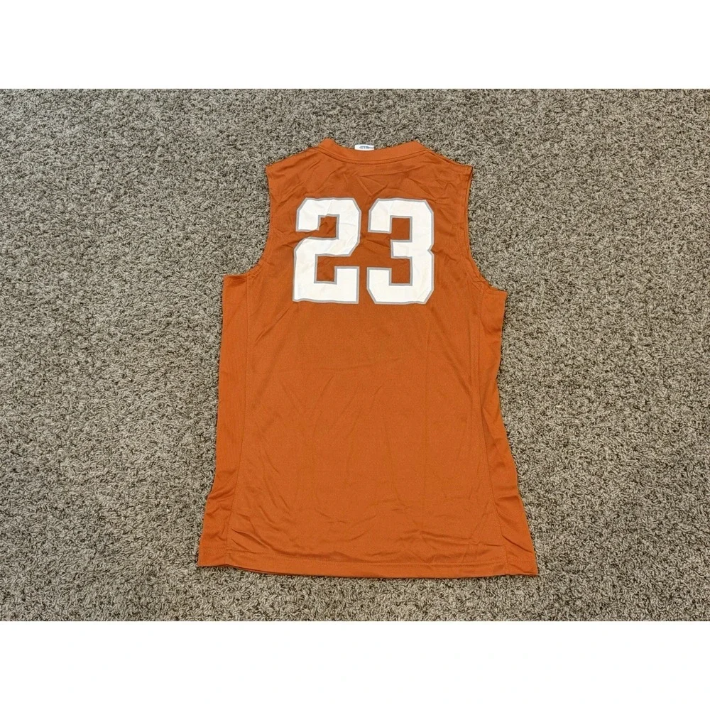 Texas Longhorns #23 Basketball Jersey Orange Logo Mens Large L Austin NCAA Hoop